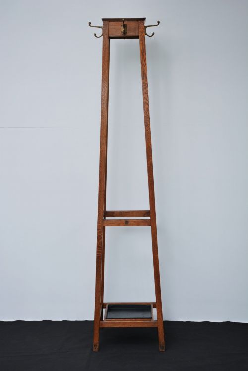 ENGLISH INDUSTRIAL STYLE SOLID OAK COAT STAND BY ASTROLA