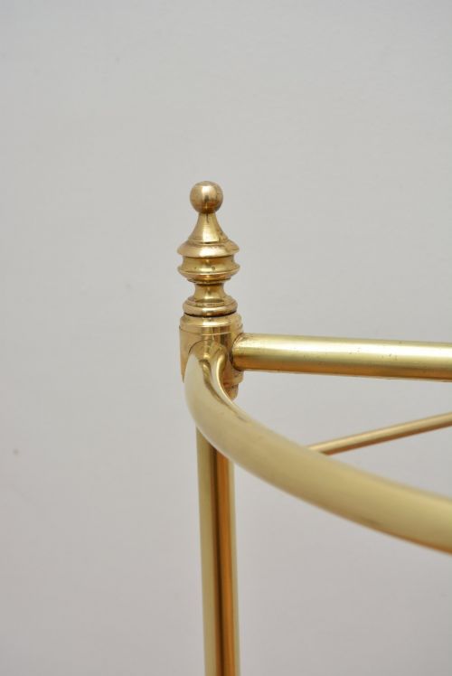 UNUSUAL BRASS UMBRELLA STAND DEMI LUNE - ADDITIONAL PHOTO 4