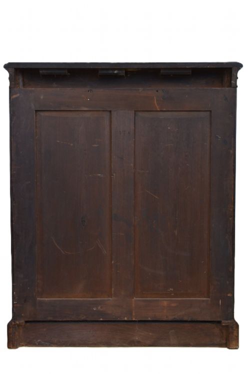 ENGLISH VICTORIAN BOOKCASE IN FIGURED WALNUT GLAZED DOOR - ADDITIONAL PHOTO 2