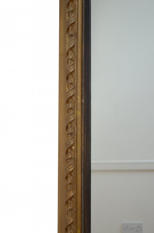 ANTIQUE GILDED OVERMANTEL MIRROR ARCHED WALL MIRROR H155CM - ADDITIONAL PHOTO 2