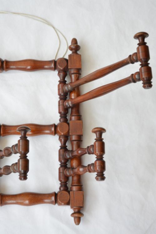 ANTIQUE WALL MOUNTED COAT RACK HAT TREE HOOKS - ADDITIONAL PHOTO 14