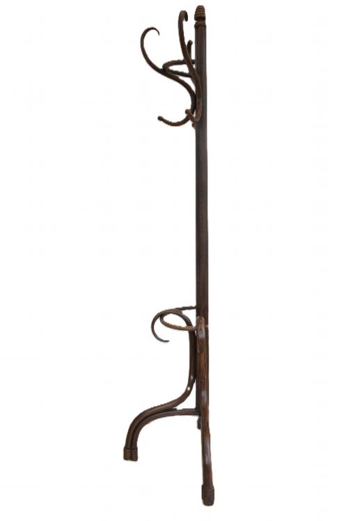 HALF ROUND BENTWOOD COAT STAND THONET STYLE HALL STAND - ADDITIONAL PHOTO 6