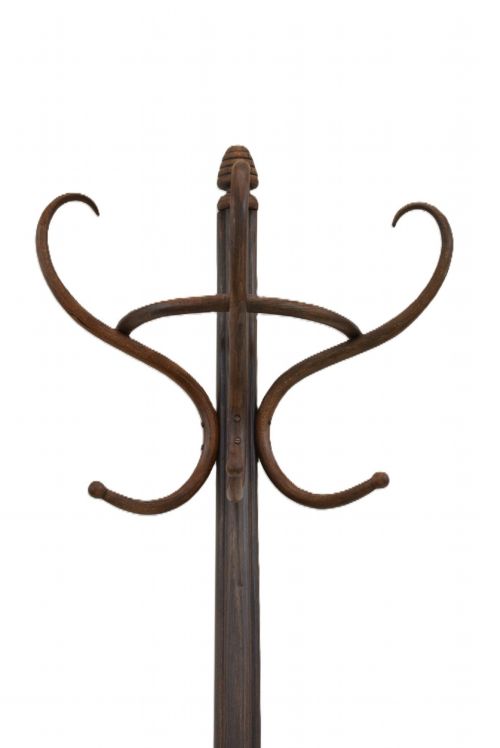 HALF ROUND BENTWOOD COAT STAND THONET STYLE HALL STAND - ADDITIONAL PHOTO 8