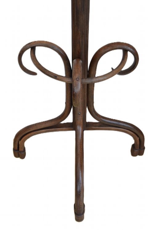 HALF ROUND BENTWOOD COAT STAND THONET STYLE HALL STAND - ADDITIONAL PHOTO 10