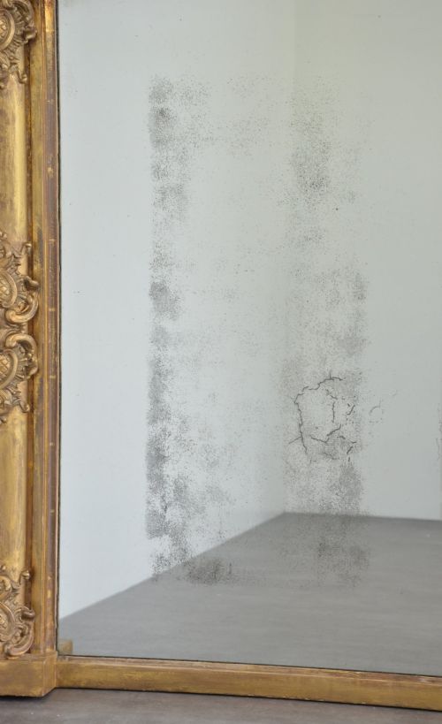 REGENCY GILDED OVERMANTLE MIRROR WITH LIGHTLY FOXED GLASS 925X1475CM - ADDITIONAL PHOTO 10