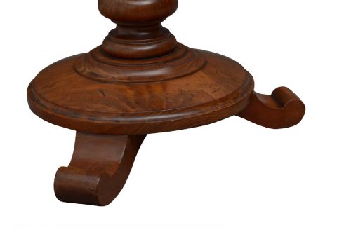 WILLIAM IV MAHOGANY LEATHERTOP LAMP TABLE C1830 - ADDITIONAL PHOTO 2
