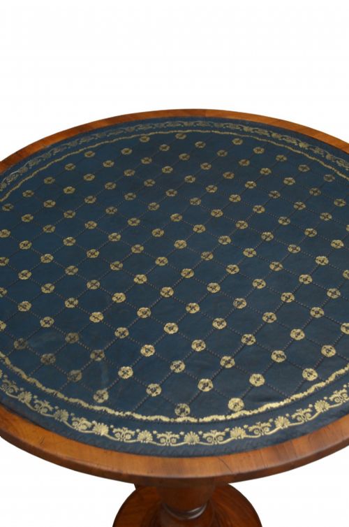 WILLIAM IV MAHOGANY LEATHERTOP LAMP TABLE C1830 - ADDITIONAL PHOTO 4