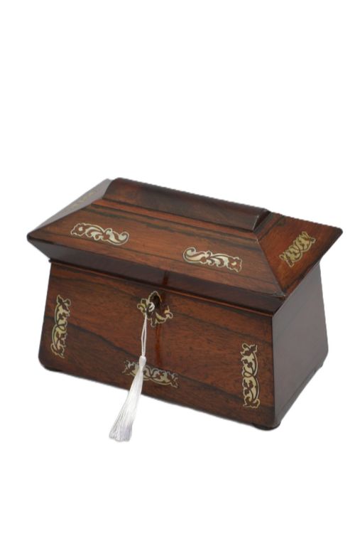 Regency Jewellery Box, Wood & Leather, C1820, England
