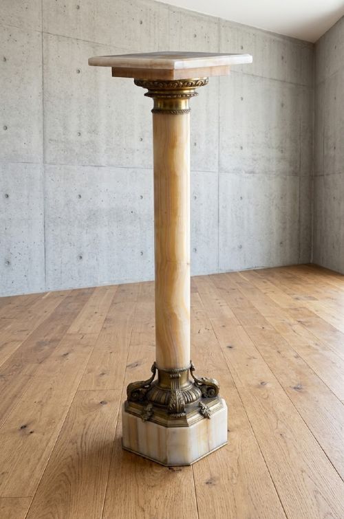 19th Century Onyx Column with Ormolu Collar
