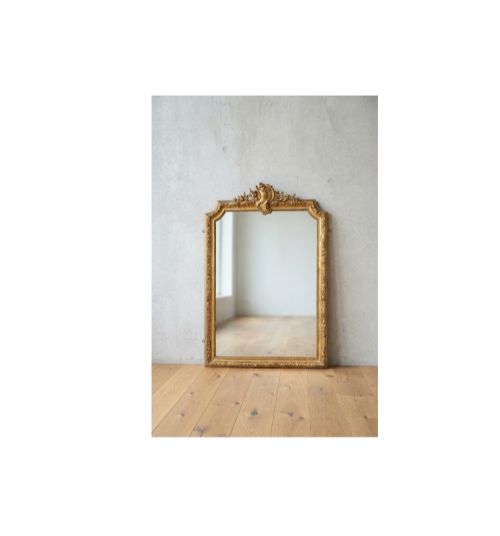 French Giltwood Wall Mirror Antique Pier Mirror H151cm