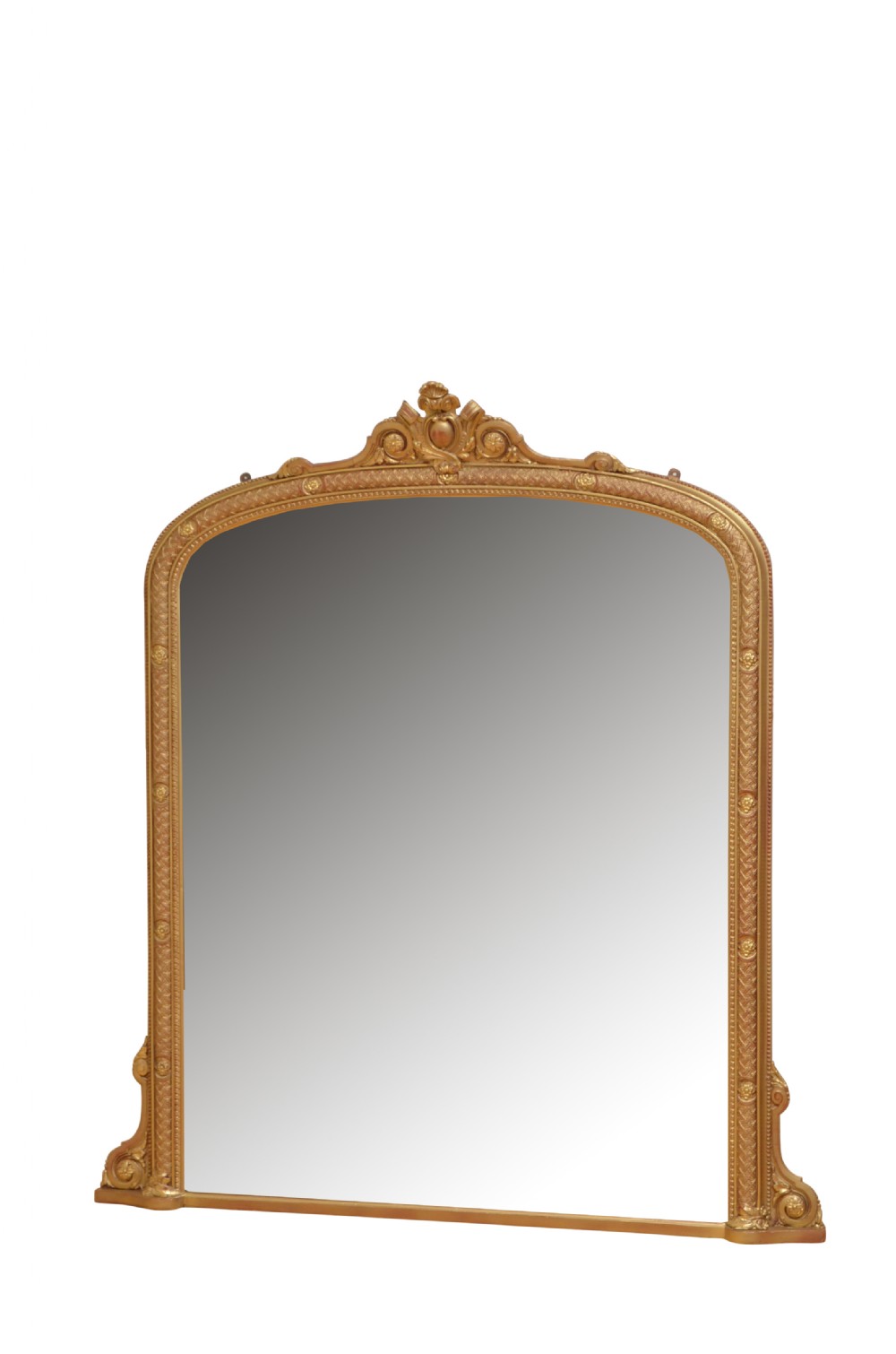 Fine Victorian Overmantel Mirror