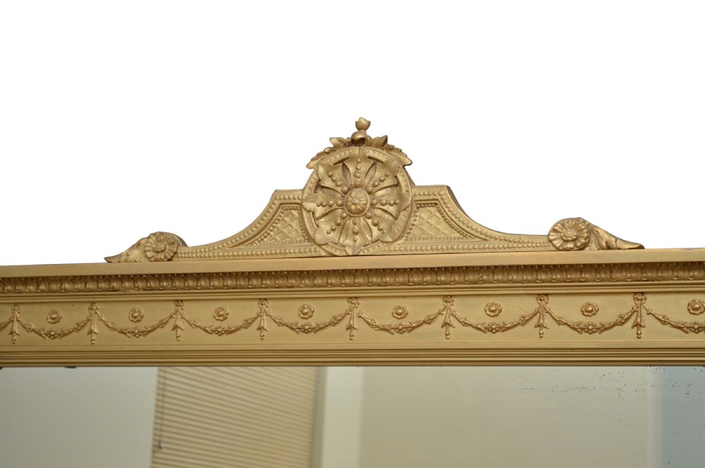 Victorian Giltwood Overmantle Mirror View V