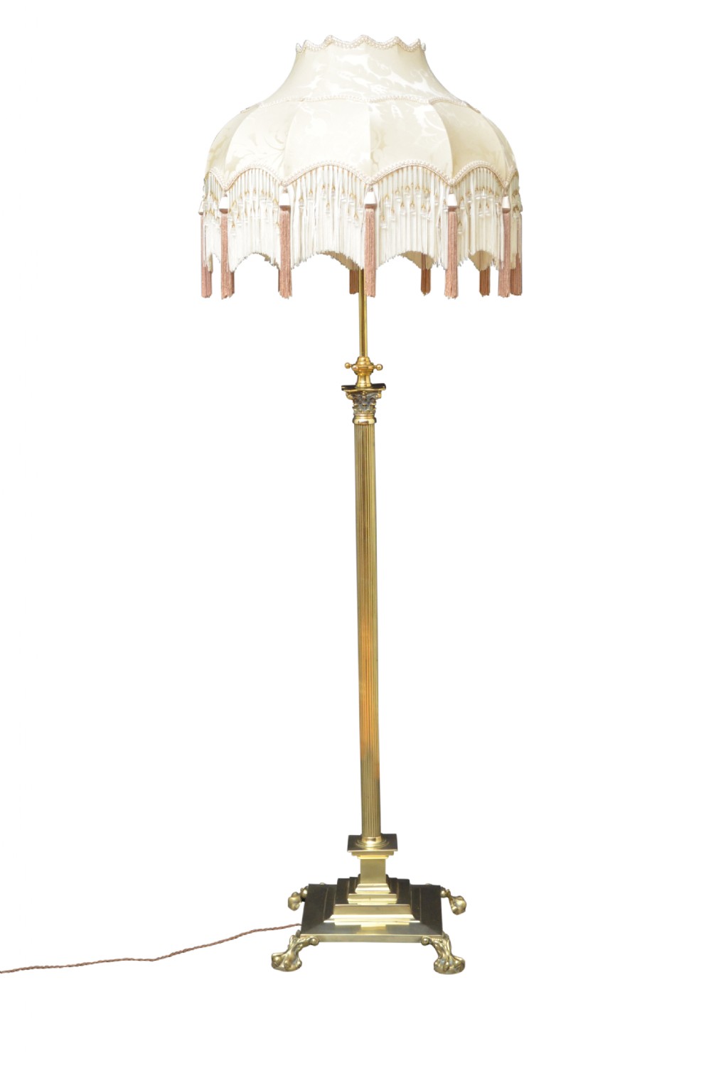 Victorian Brass Standard Lamp