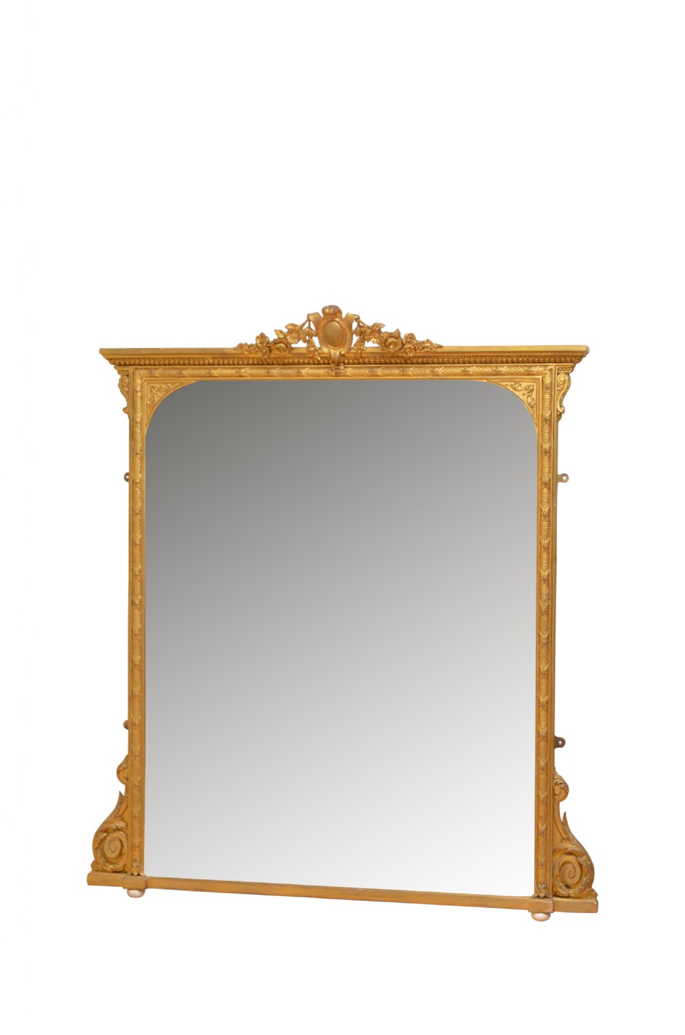 Fine Victorian Giltwood Overmantle Mirror