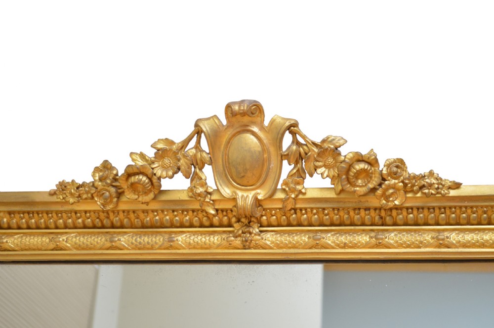 Fine Victorian Giltwood Overmantle Mirror View VII