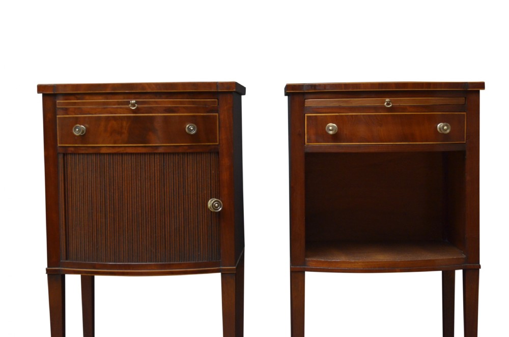 Matched Pair of Edwardian Bedside Cabinets in Mahogany View IV