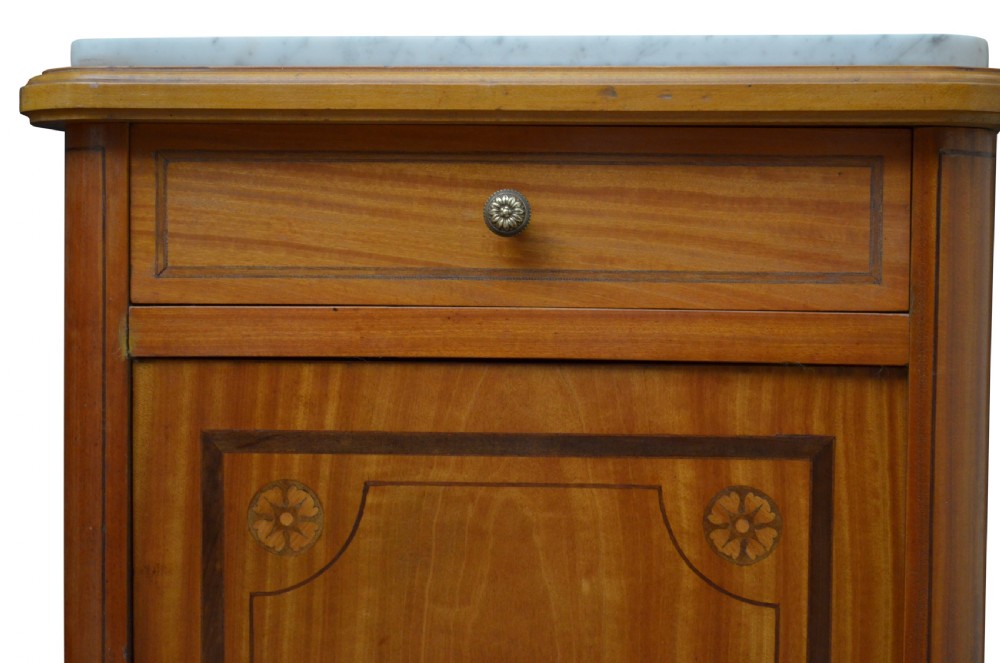 Excellent Pair of Satinwood Bedside Cupboards  View IV