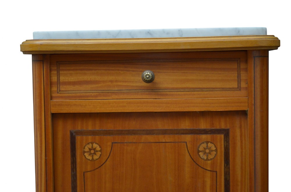 Excellent Pair of Satinwood Bedside Cupboards  View VI