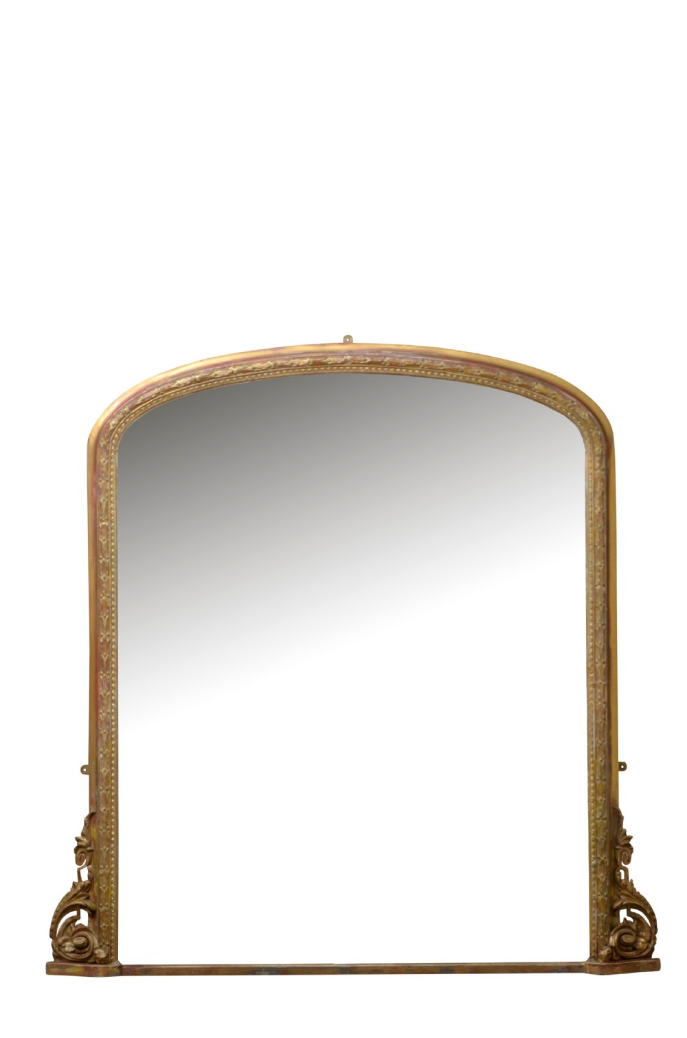Large Victorian Overmantel Giltwood Mirror