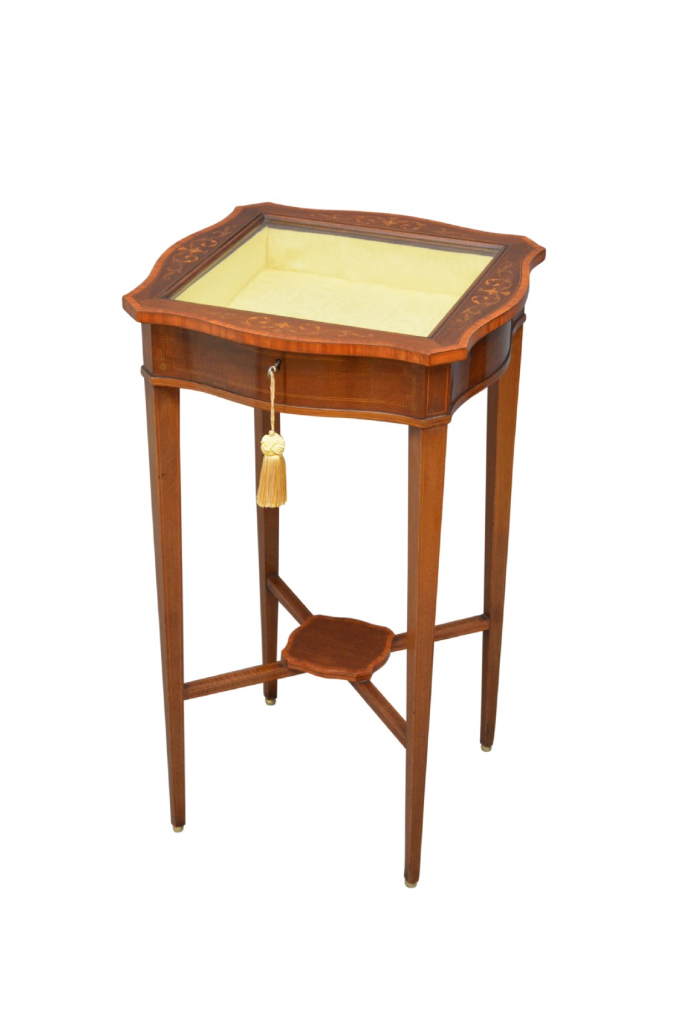 Edwards and Roberts Mahogany and Inlaid Display Table 