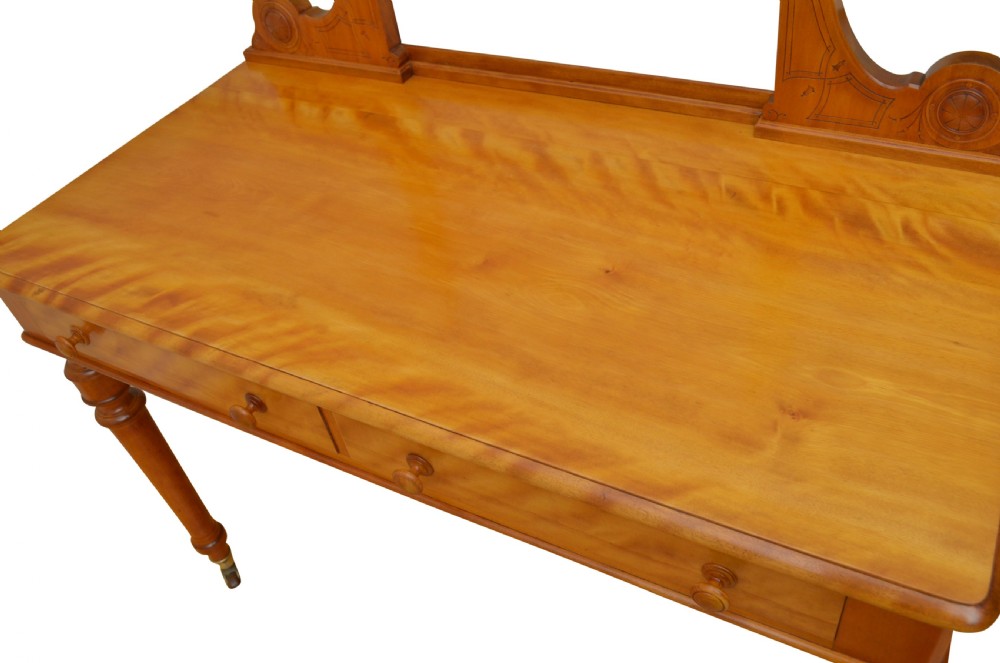 Rare Victorian Satinwood Dressing Table View IV