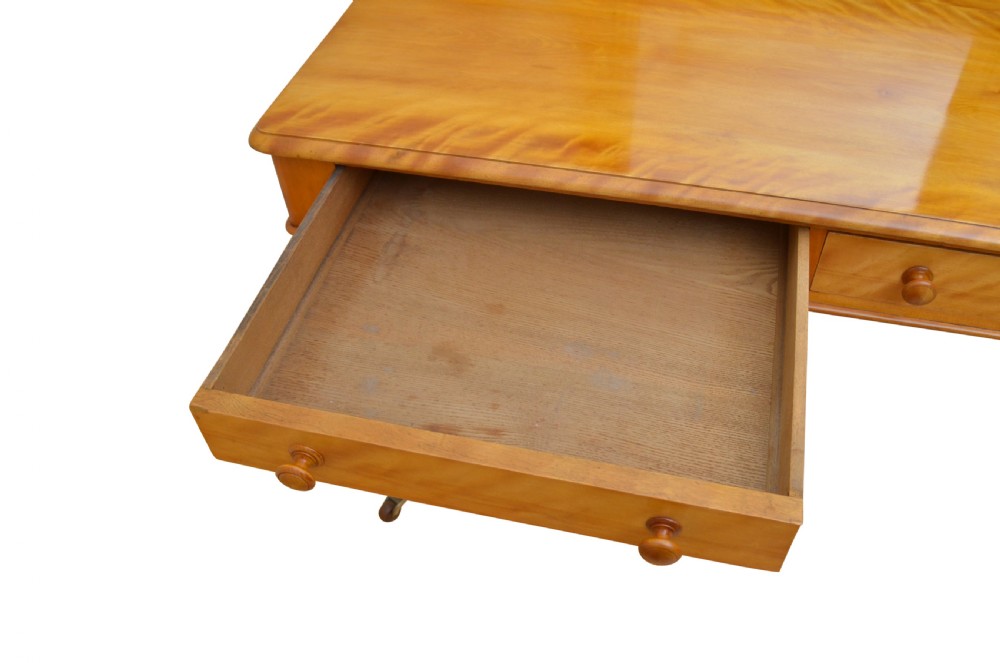 Rare Victorian Satinwood Dressing Table View VI