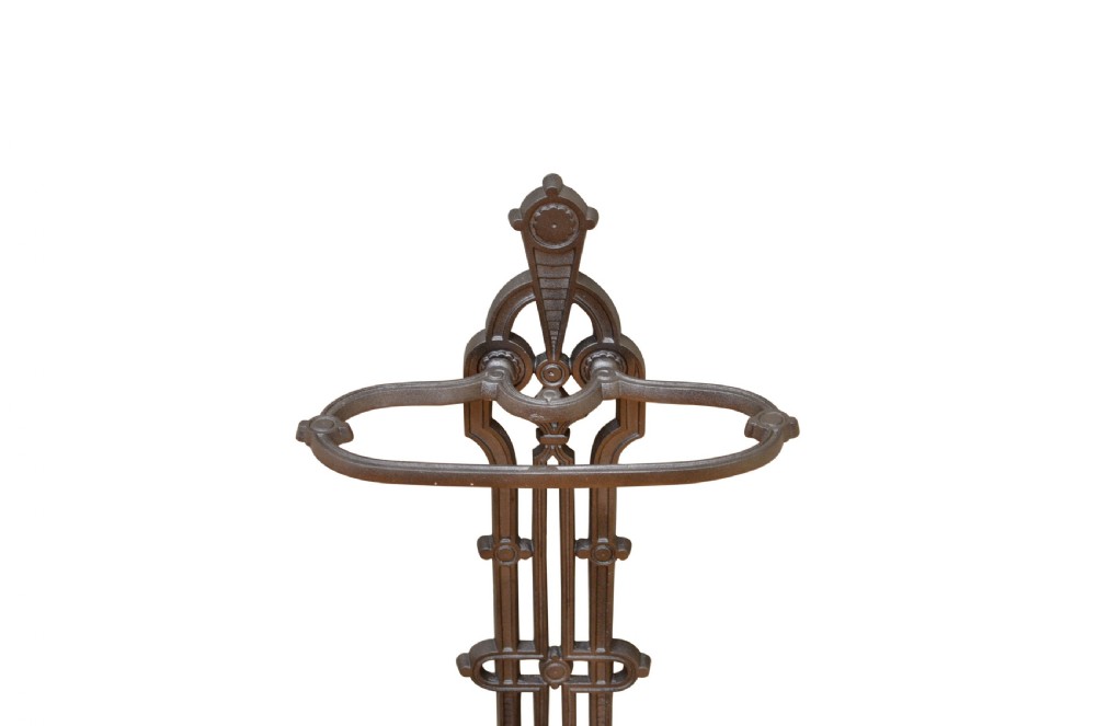 19th Century French Cast Iron Umbrella Stand View III