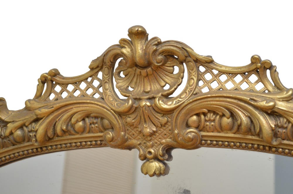 19th Century French Gilt Pier Mirror View V