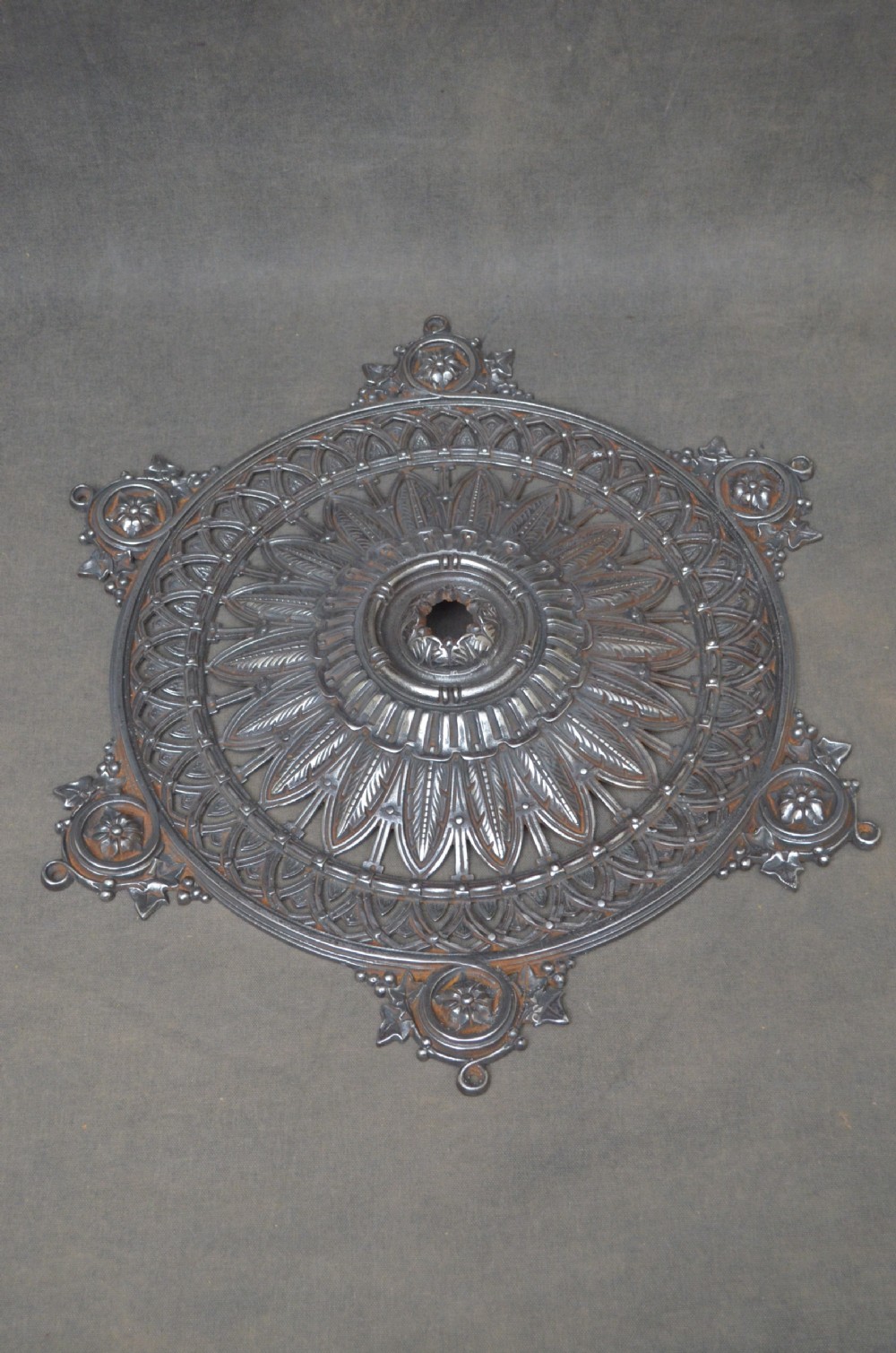 Victorian Cast Iron Ceiling Rose View IX