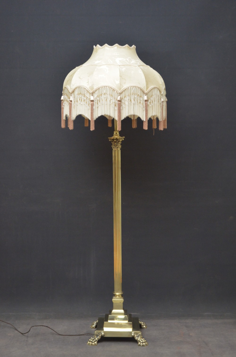Victorian Brass Floor Lamp View VIII