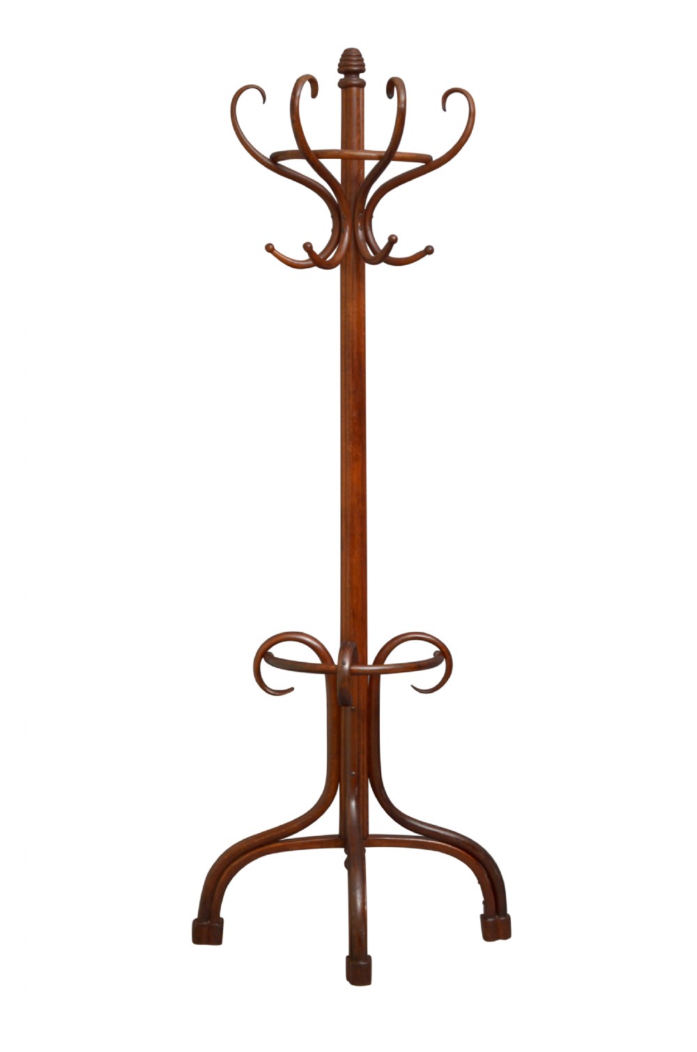 Early XXth Century Half Round Bentwood Hall Stand