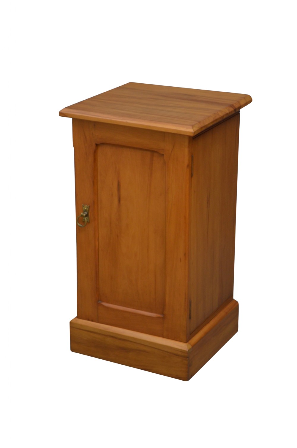 Late Victorian Satin Walnut Bedside Cabinet 