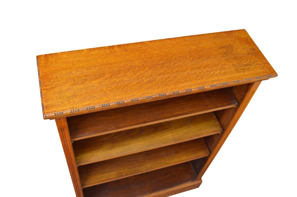 Turn of The Century Oak Open Bookcase View III