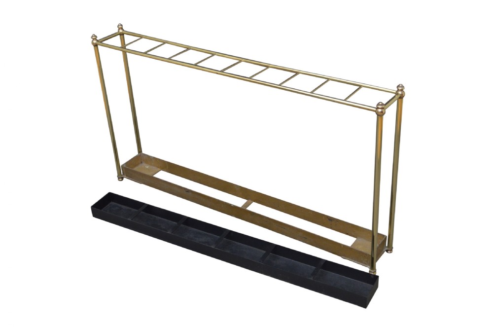 Edwardian Brass Umbrella Stand View V