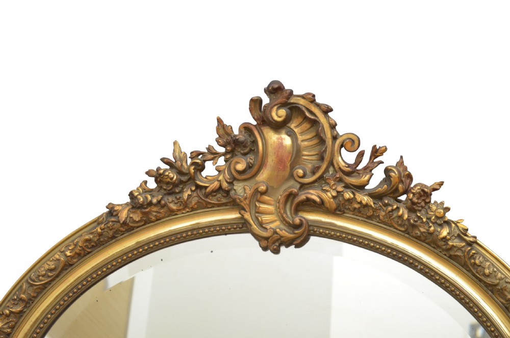 Victorian Giltwood Wall Mirror View V