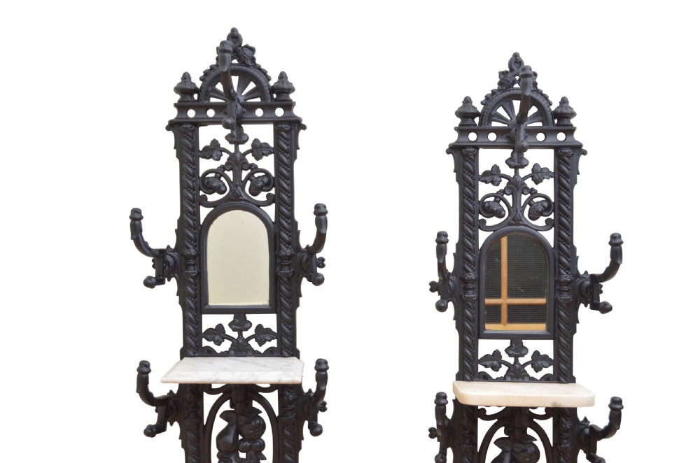  Pair of Victorian Hall Stands Cast Iron Hall Stand View XV
