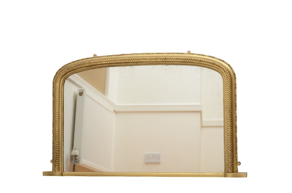 Victorian Overmantel Gilt Mirror View III
