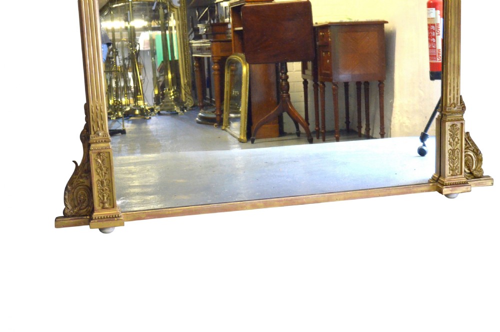 Exceptional English Giltwood Mirror of Large Proportions View XII