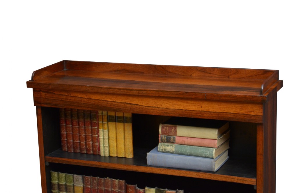 Fine William IV Rosewood Open Bookcase  View IV
