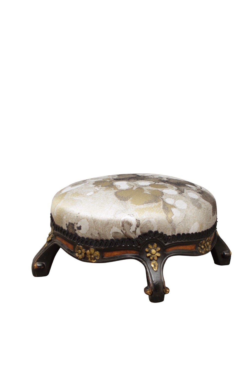 Aesthetic Movement Footstool Ebonised Stool by Marsh and Jones