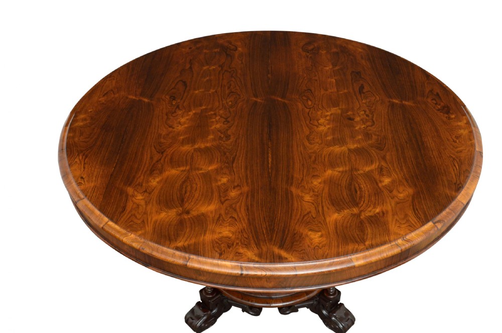 Fine Early Victorian Rosewood Centre Table Dining Table  View III