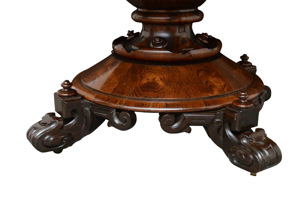 Fine Early Victorian Rosewood Centre Table Dining Table  View V