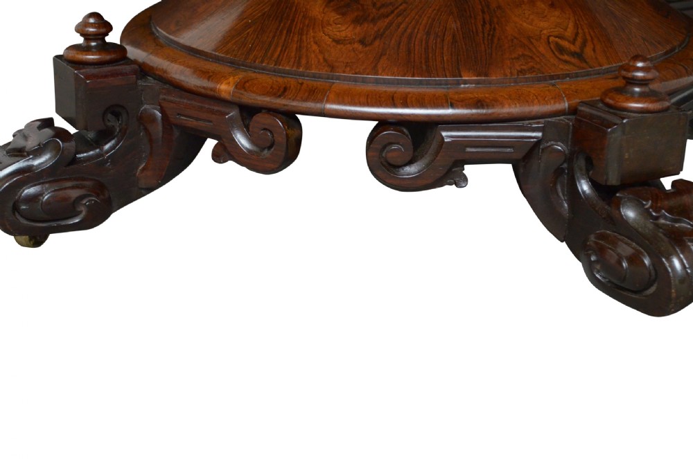 Fine Early Victorian Rosewood Centre Table Dining Table  View VI