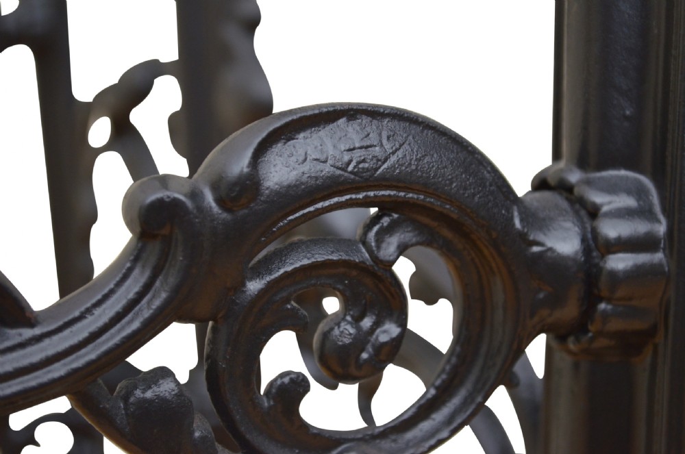 Victorian Cast Iron Hall Stand in Black View VII