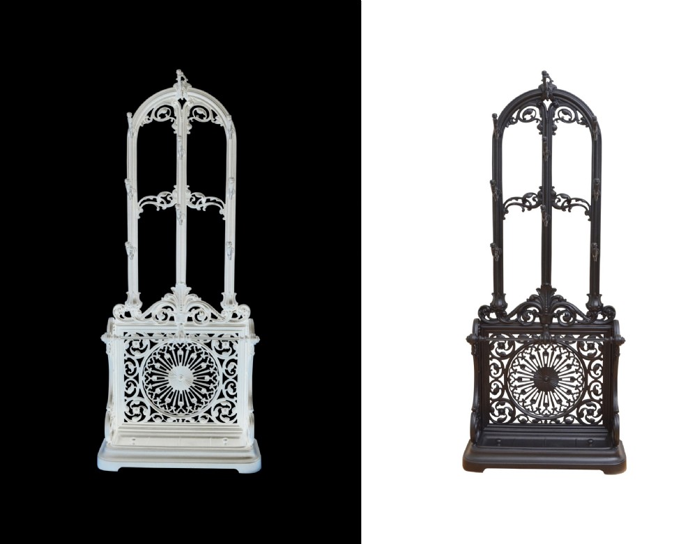 Pair of Victorian Cast Iron Hall stands View II
