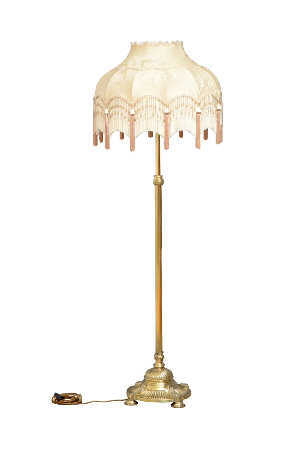 Arts and Crafts Brass Floor Lamp