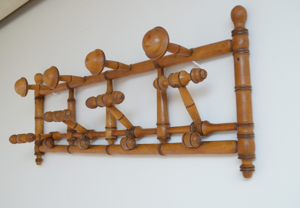 Unusual French Faux Bamboo Coat Hooks View III