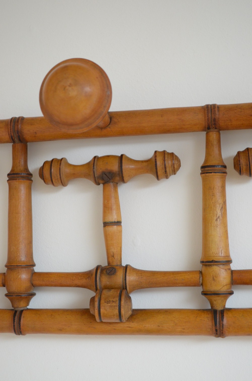 Unusual French Faux Bamboo Coat Hooks View IV