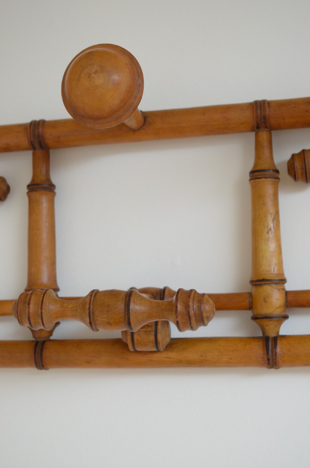 Unusual French Faux Bamboo Coat Hooks View V