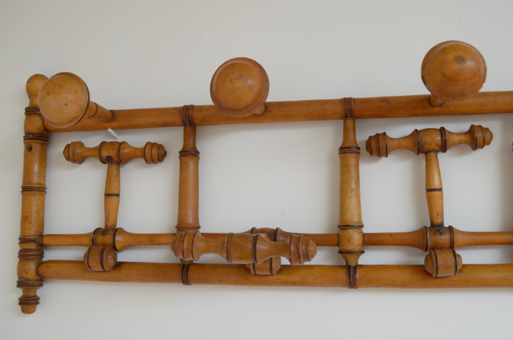 Unusual French Faux Bamboo Coat Hooks View VII